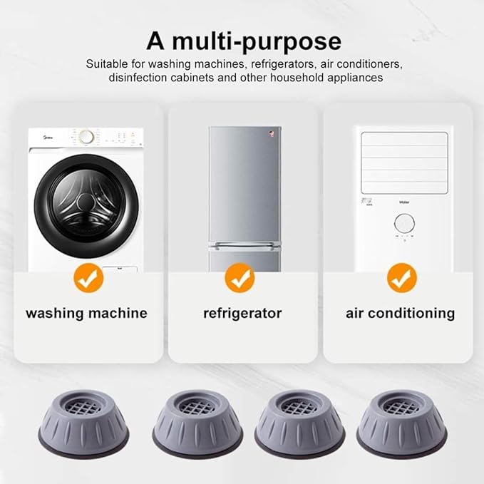 Premium Anti-Vibration Washing Machine Pads (Pack of 4)
