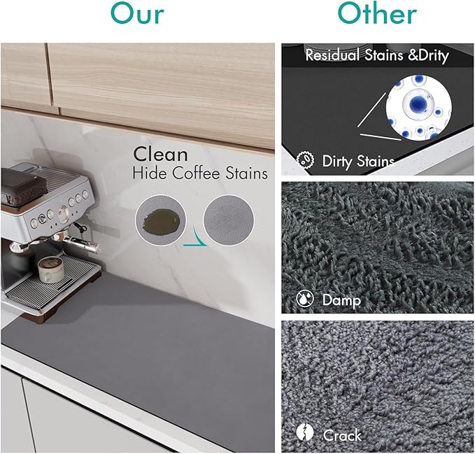 Premium Kitchen Water Absorbent Mat – Quick Dry, Stain Hiding
