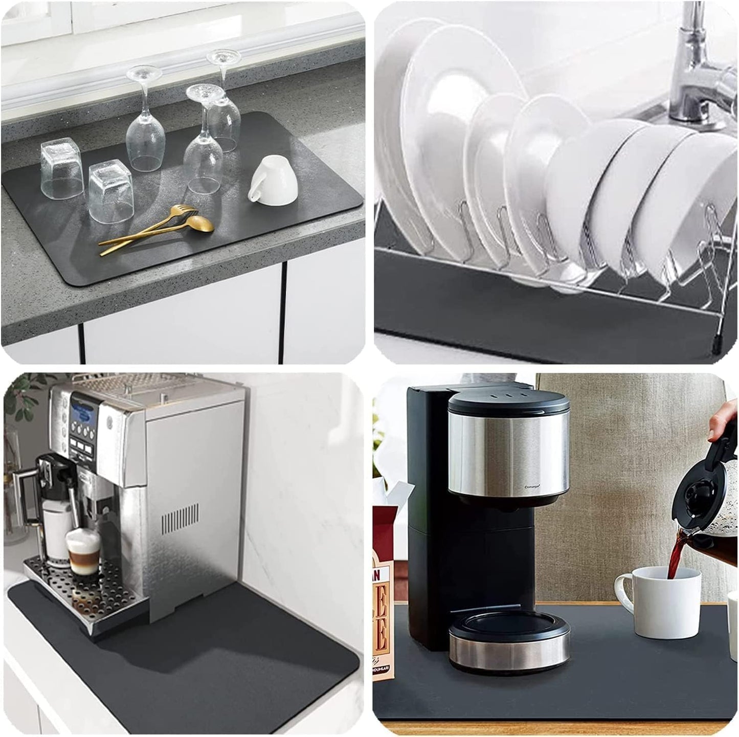 Premium Kitchen Water Absorbent Mat – Quick Dry, Stain Hiding