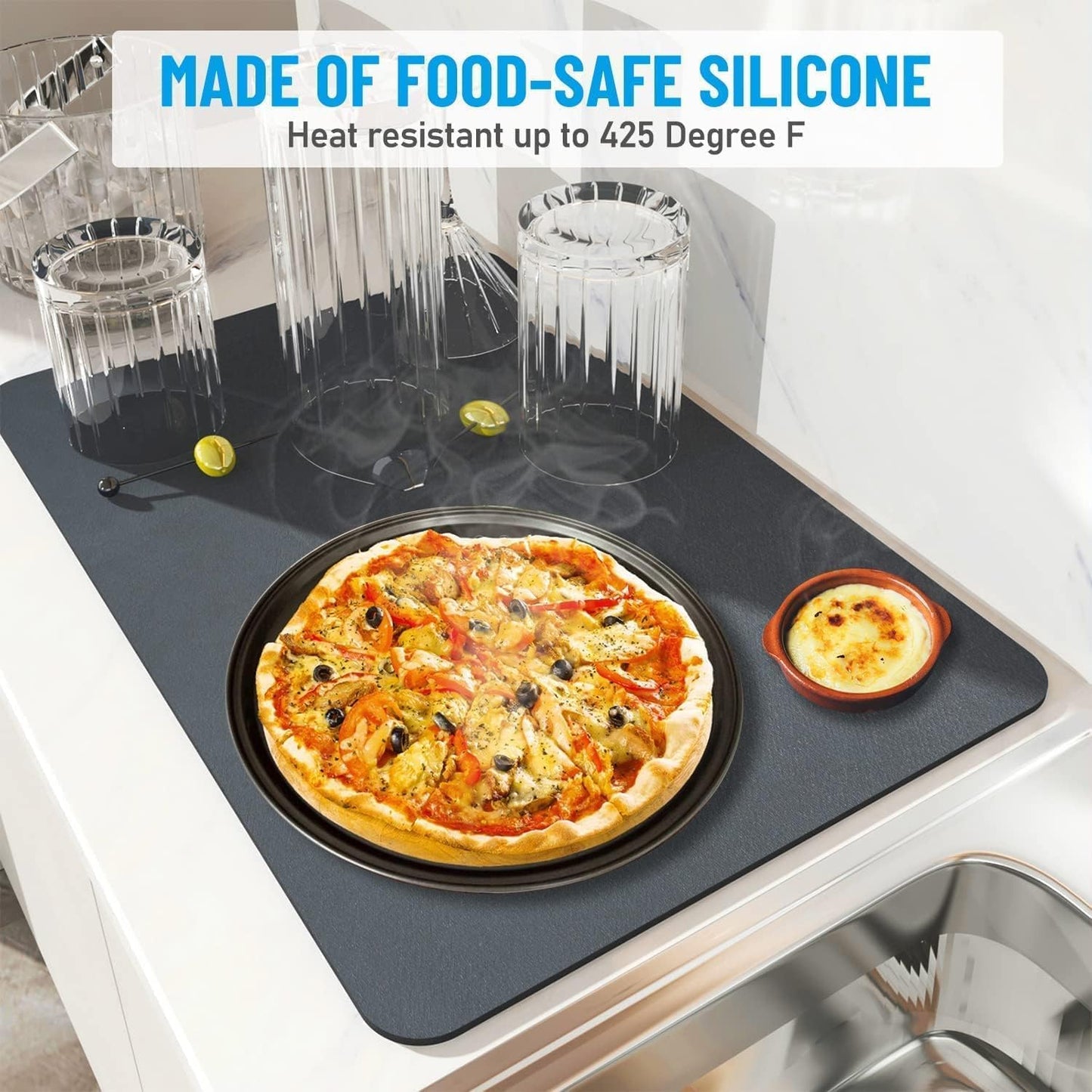 Premium Kitchen Water Absorbent Mat – Quick Dry, Stain Hiding