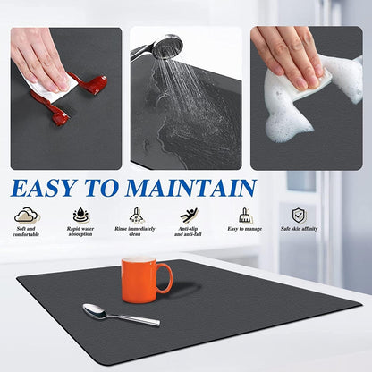 Premium Kitchen Water Absorbent Mat – Quick Dry, Stain Hiding